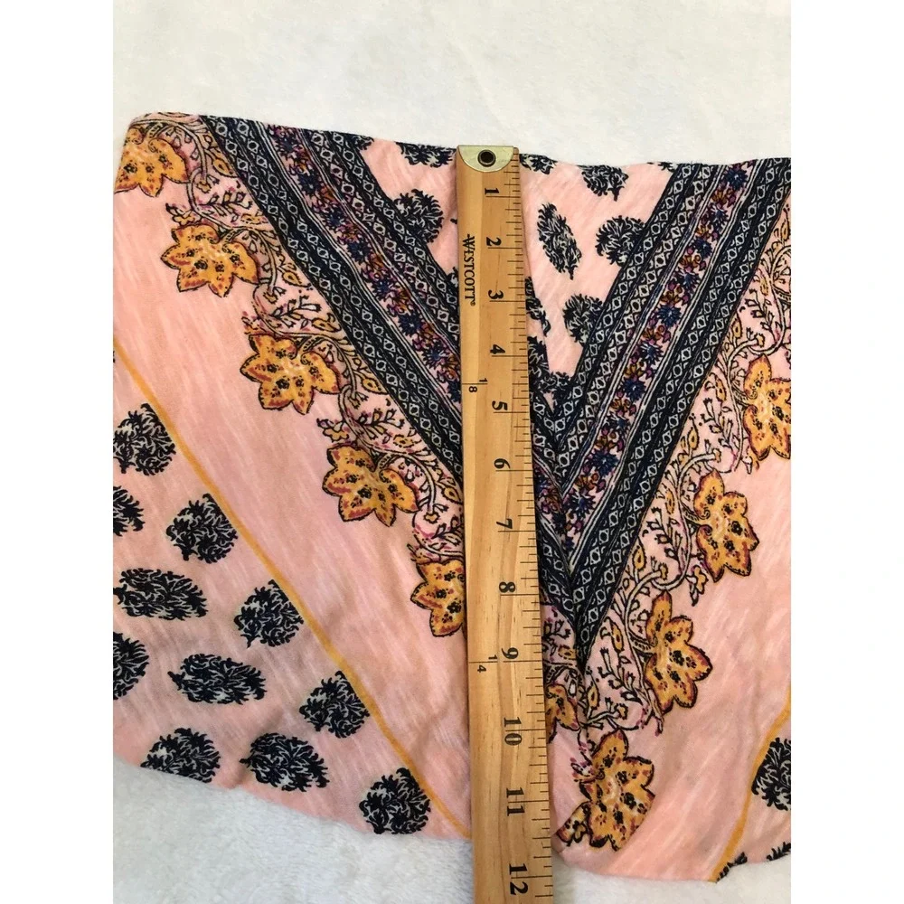Free People Tube Top Women Small Pink Bandana Print Strapless OB1671254